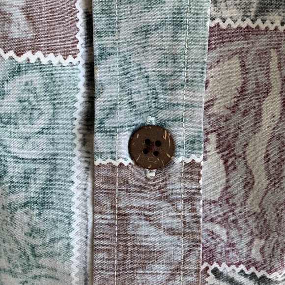 🎉HOST PICK🎉 Cooke Street Honolulu Reverse Print Aloha Shirt - Large - Picture 4 of 12